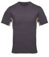 04810 Storm SOL'S Unisex Storm Performance T-Shirt Dark Grey / Light Grey colour image